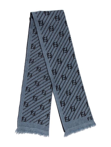 fendi wool and silk scarf|fendi zucchino scarf.